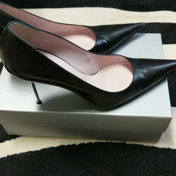 Gianmarco Lorenzi black leather steel heels Steel High Heels | locked | High heels, Heels, Shoes